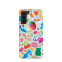 Coque Samsung Galaxy S21 Super Gummies bleu poudré