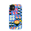 Coque iPhone 11 Sushi Night bleu électrique