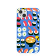 Coque iPhone 14 Plus Sushi Night bleu électrique