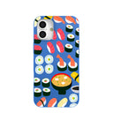 Electric Blue Sushi Night iPhone 16 Plus Case