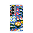 Electric Blue Sushi Night Samsung Galaxy S26 Case