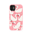 Coque iPhone 11 Bubblegum Pink Swan Garden