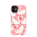 Coque iPhone 11 Bubblegum Pink Swan Garden