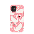 Coque pour iPhone 12 Mini Motif Swan Garden Rose Bubblegum
