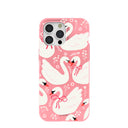 Coque Bubblegum Pink Swan Garden pour iPhone 15 Pro Max