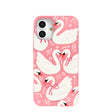 Coque iPhone 16 Plus Bubblegum Pink Swan Garden