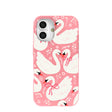 Coque iPhone 16 Bubblegum Pink Swan Garden
