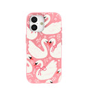 Coque iPhone 17 Bubblegum Pink Swan Garden