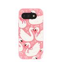Bubblegum Pink Swan Garden Google Pixel 10a Case