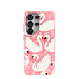 Coque Samsung Galaxy S26 Ultra rose bonbon « Jardin des cygnes »