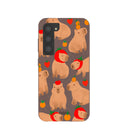 Coque Samsung Galaxy S23 motif capybaras marron chocolat