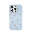Powder Blue Sweet Cherries iPhone 16 Pro Case