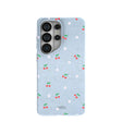 Powder Blue Sweet Cherries Samsung Galaxy S26 Ultra Case