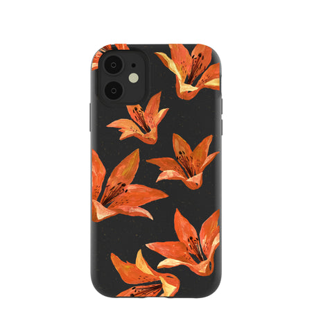 lily　iPhone11ケース Black Tiger Lily iPhone 11 Case – Pela Case