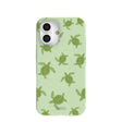 Coque pour iPhone 16 Tiny Turtles vert sauge