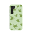 Coque Samsung Galaxy S25 Vert Sauge Petites Tortues