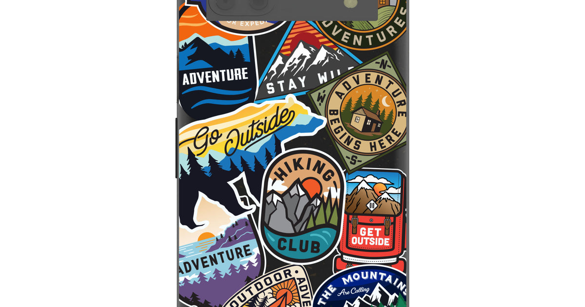 Black Trail Stickers Google Pixel 6a Case – Pela Case
