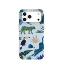 Coque iPhone 17 Pro Max Forêt tropicale bleu poudre