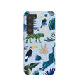 Coque Samsung Galaxy S23 motif forêt tropicale bleu poudre