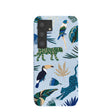 Coque Samsung Galaxy S24 motif forêt tropicale bleu poudre