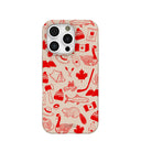 Seashell True North Red iPhone 16 Pro Case