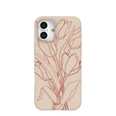 Coque iPhone 16 Plus « Bouquet de tulipes coquillages »