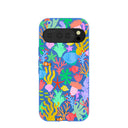 Electric Blue Underwater Blooms Google Pixel 10/10 Pro Case