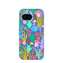 Electric Blue Underwater Blooms Google Pixel 9a Case