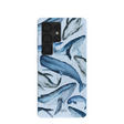 Coque Baleines Bleu Poudre pour Samsung Galaxy S25 Ultra