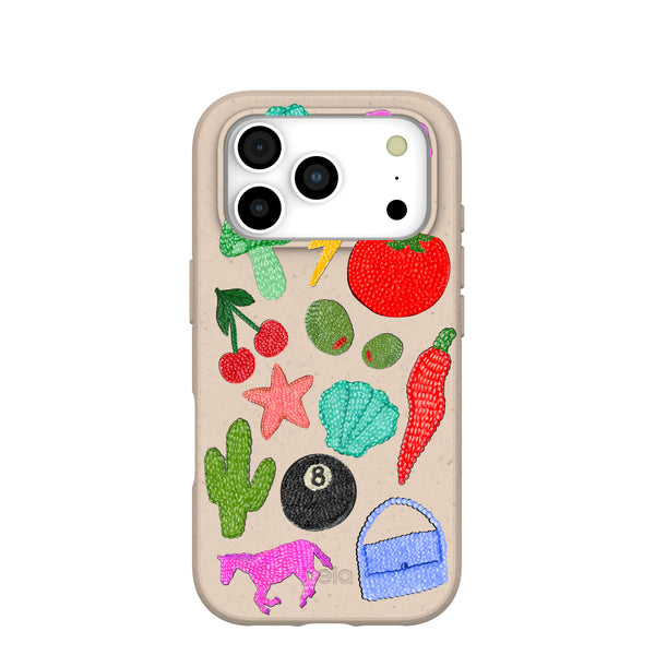Seashell Whimsy Brooches iPhone 17 Pro Case – Pela Case