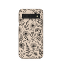 Coque Google Pixel 8a motif coquillage et fleurs sauvages