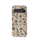 Coque Google Pixel 9/9 Pro Motif coquillage et fleurs sauvages