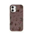 Coque iPhone 16 Wild Frontier marron chocolat