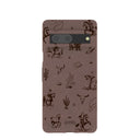 Chocolate Brown Wild Frontier Google Pixel 7 Case