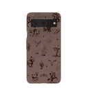 Coque Google Pixel 8 Wild Frontier marron chocolat