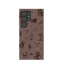 Coque Wild Frontier marron chocolat pour Samsung Galaxy S24 Ultra