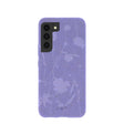 Coque Samsung Galaxy S22 avec broderies de fleurs sauvages lavande