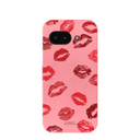 Coque Google Pixel 9a rose bonbon XOXO