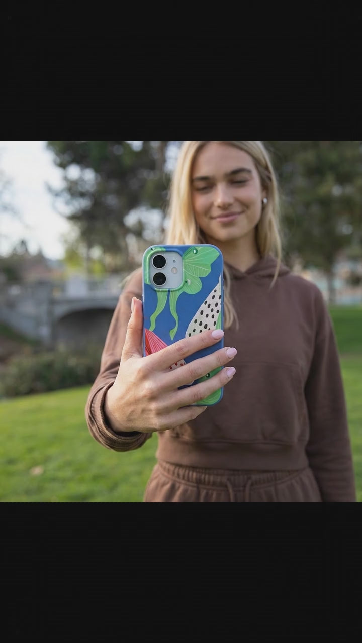 Electric Blue Mothopia iPhone 17 Case - Product video demonstration