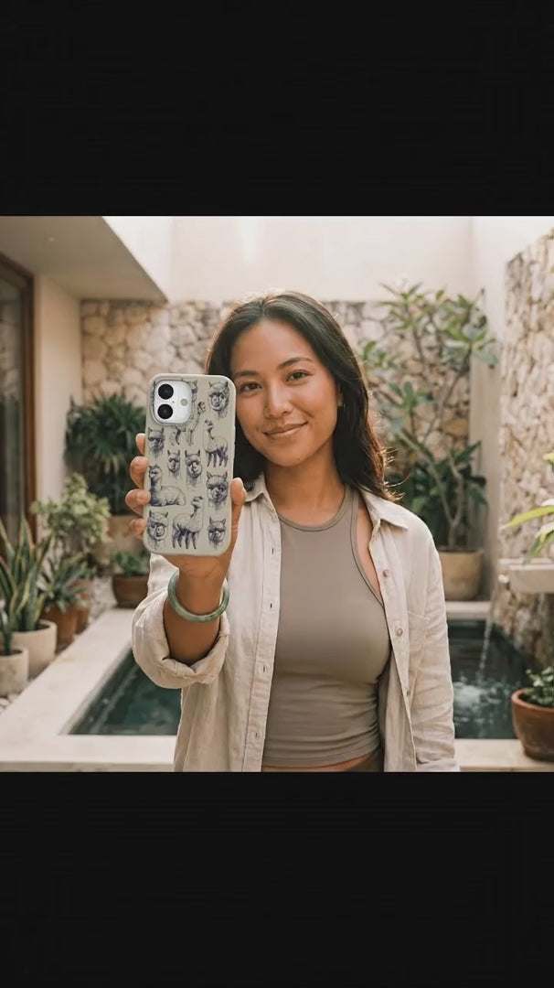 London Fog Spitting Llama iPhone 16 Pro Max Case - Product video demonstration