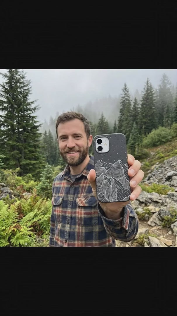 Black Night Panorama iPhone 16 Pro Case - Product video demonstration