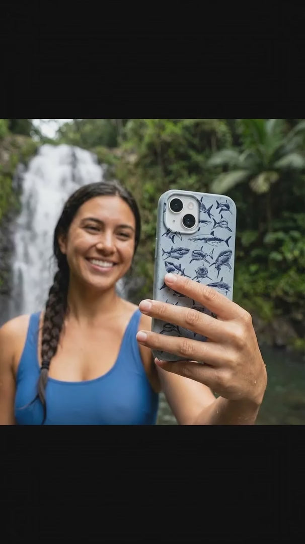 Powder Blue Great White iPhone 16 Pro Max Case - Product video demonstration