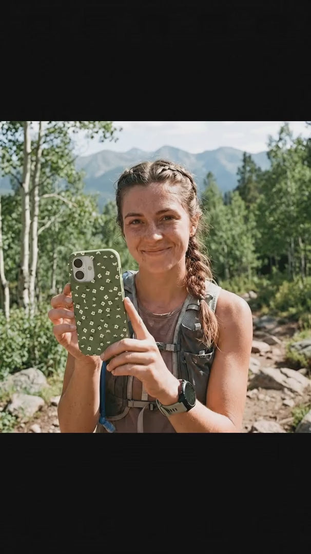 Forest Floor Ditzy Greens iPhone 15 Pro Case - Product video demonstration