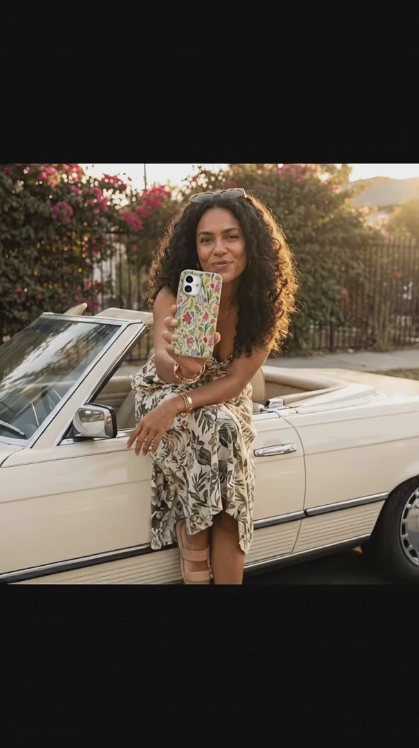 Seashell Bee Meadow iPhone 15 Pro Case - Product video demonstration