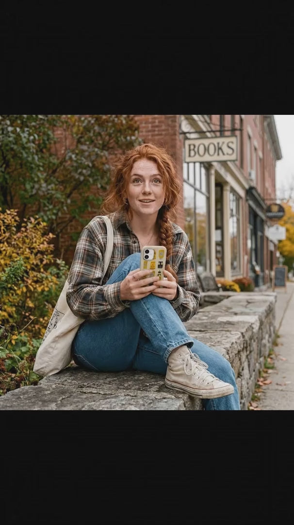 Seashell Mustard Fan iPhone 15 Pro Case - Product video demonstration