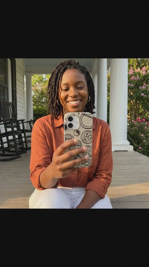 London Fog Dimsum Doodles iPhone 16 Pro Max Case - Product video demonstration