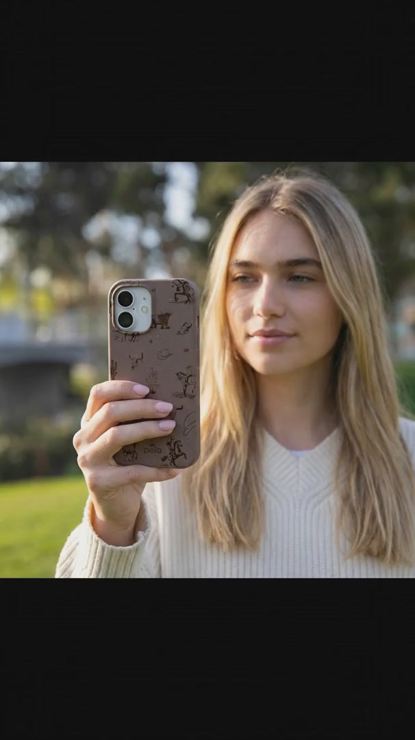 Chocolate Brown Wild Frontier iPhone 16 Pro Case - Product video demonstration