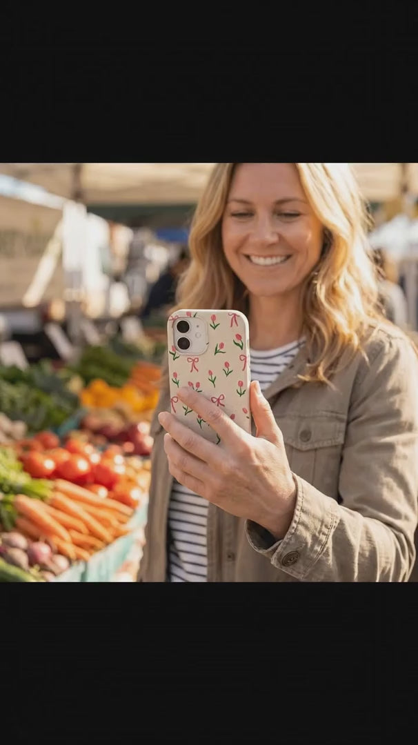 Seashell Tulip Bliss iPhone 15 Case - Product video demonstration