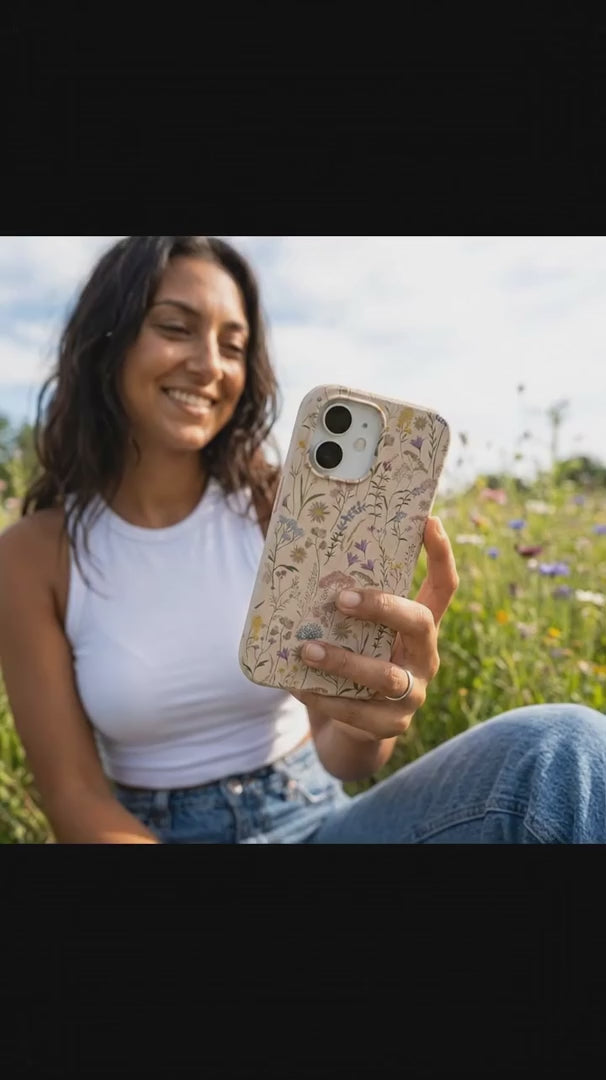 Seashell Dusty Petals iPhone 17 Pro Case - Product video demonstration