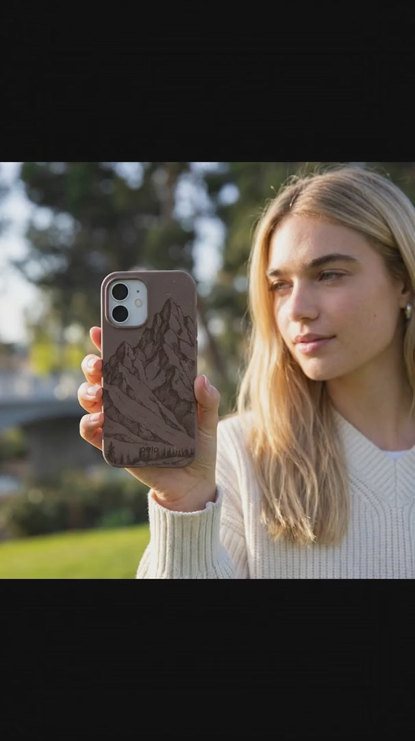 Chocolate Brown Silent Summit iPhone 17 Pro Case - Product video demonstration